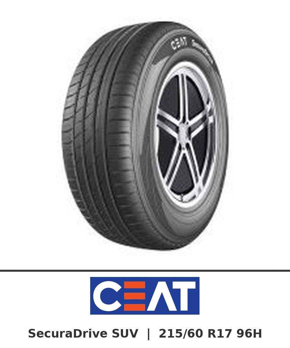 CEAT SecuraDrive SUV 215/60 R17 96H tyre with brand logo