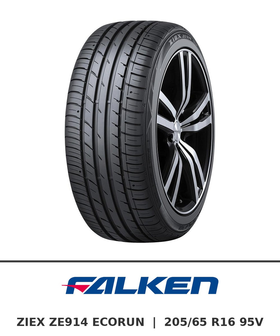 Falken ZIEX ZE914 ECORUN 205/65 R16 95V tyre with brand logo