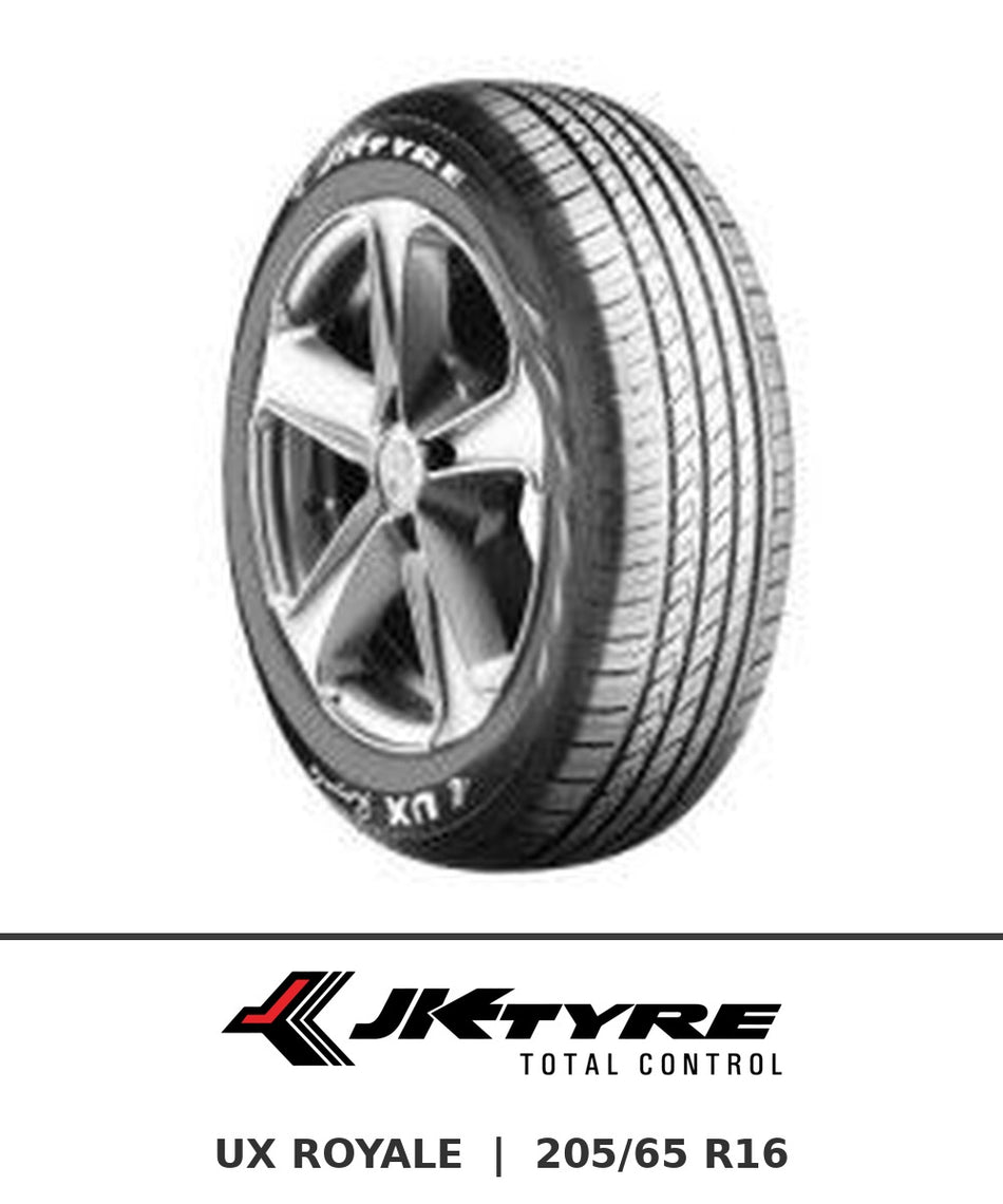 JK UX ROYALE 205/65 R16 tyre with brand logo