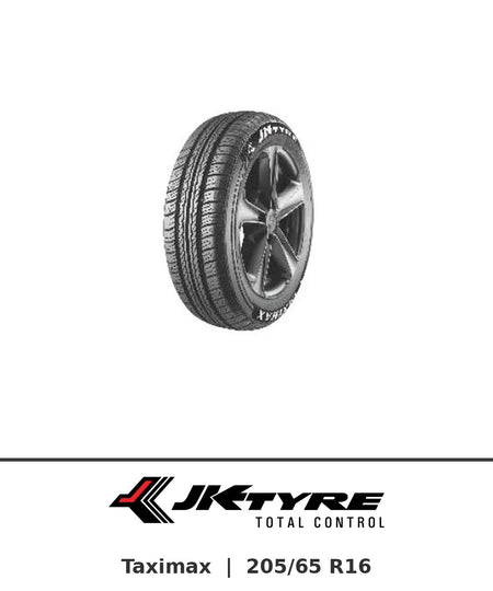 JK Taximax 205/65 R16 tyre with brand logo