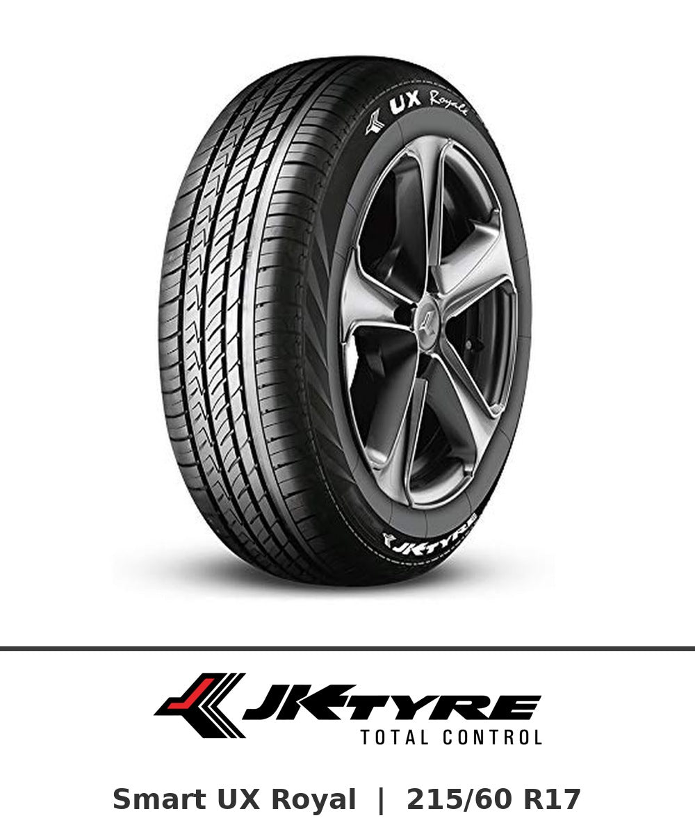 JK Smart UX Royal 215/60 R17 tyre with brand logo