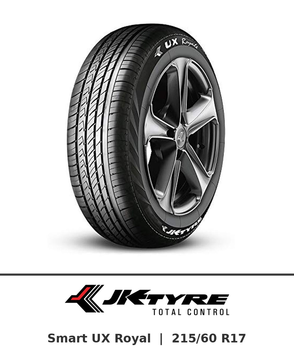 JK Smart UX Royal 215/60 R17 tyre with brand logo