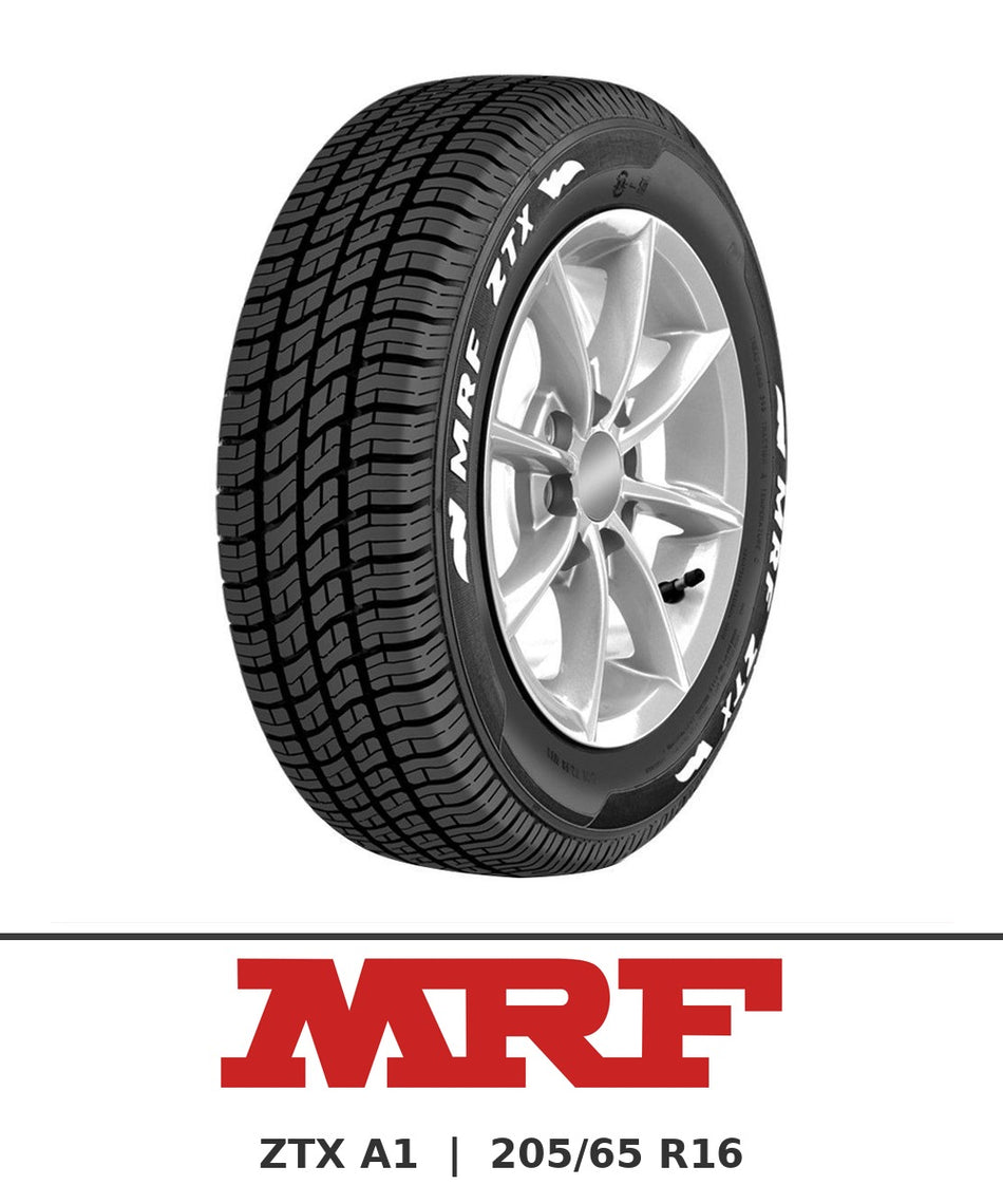MRF ZTX A1 205/65 R16 tyre with brand logo