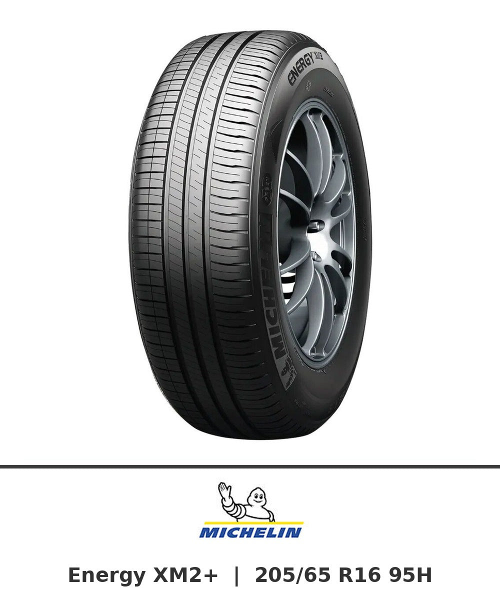 Michelin Energy XM2+ 205/65 R16 95H tyre with brand logo