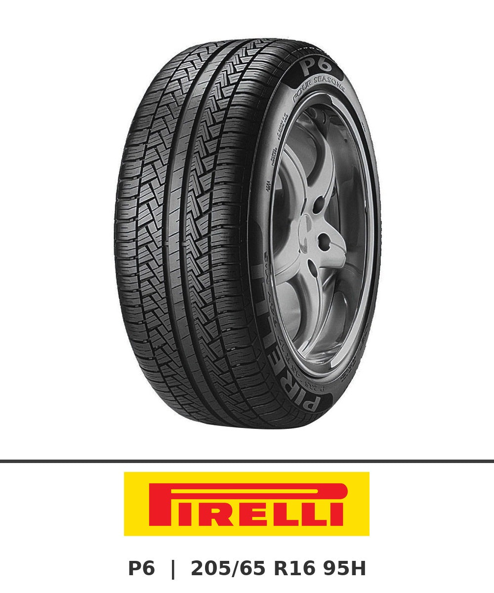 Pirelli P6 205/65 R16 95H tyre with brand logo