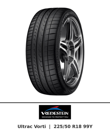 Vredestein Ultrac Vorti 225/50 R18 99Y tyre with brand logo
