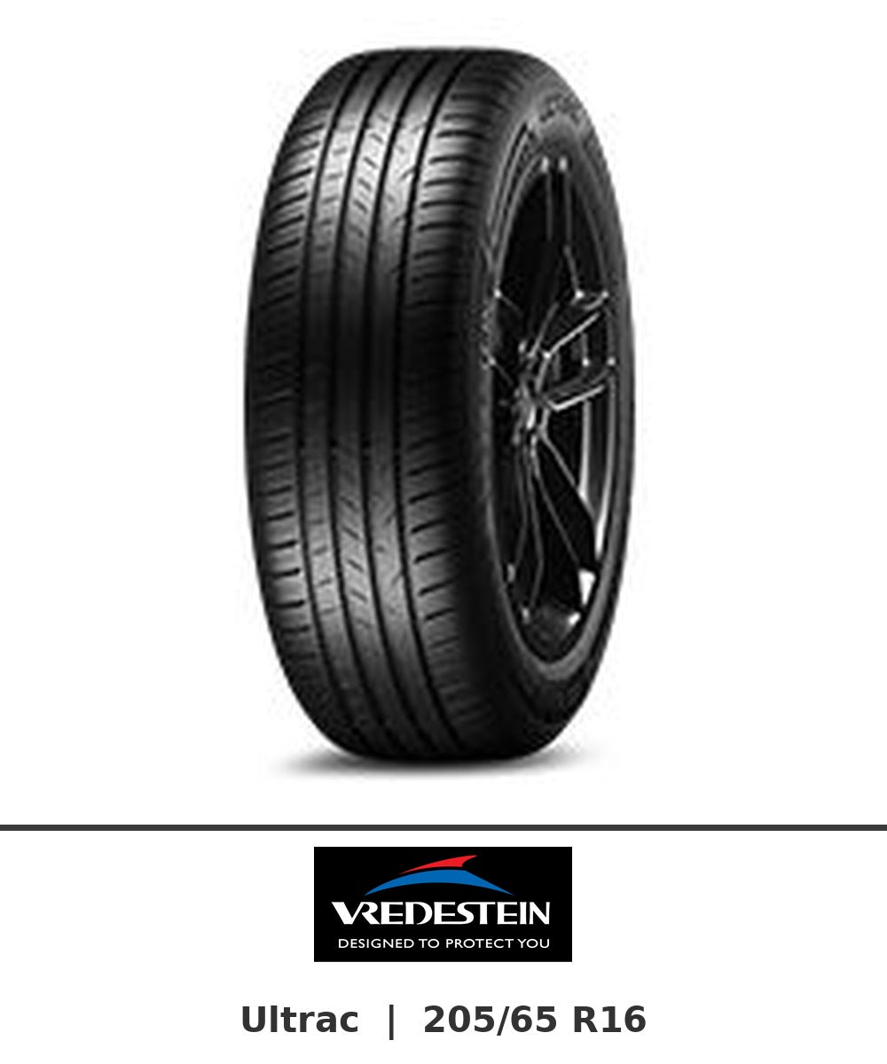 Vredestein Ultrac 205/65 R16 tyre with brand logo