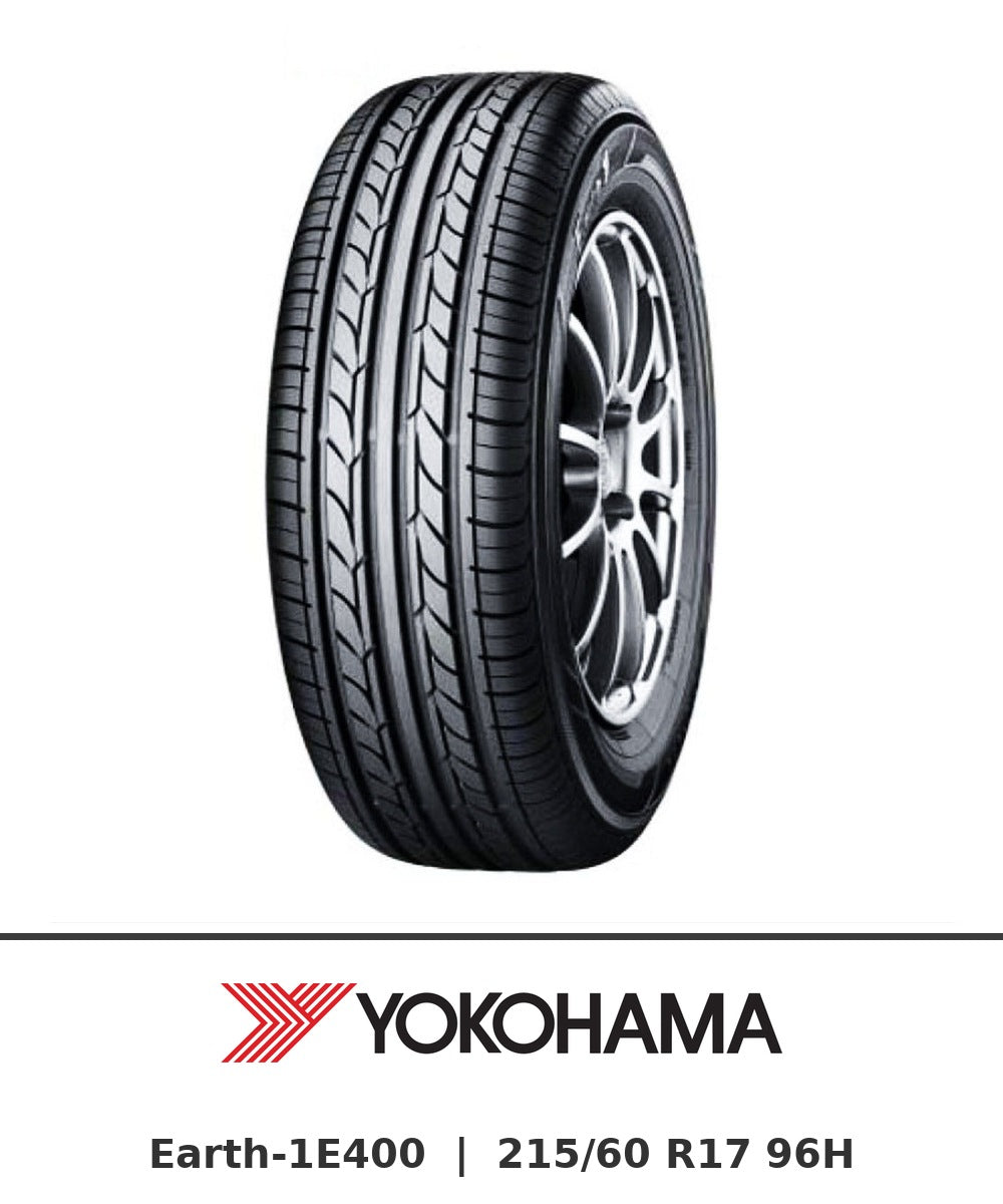 Yokohama Earth-1E400 215/60 R17 96H tyre with brand logo