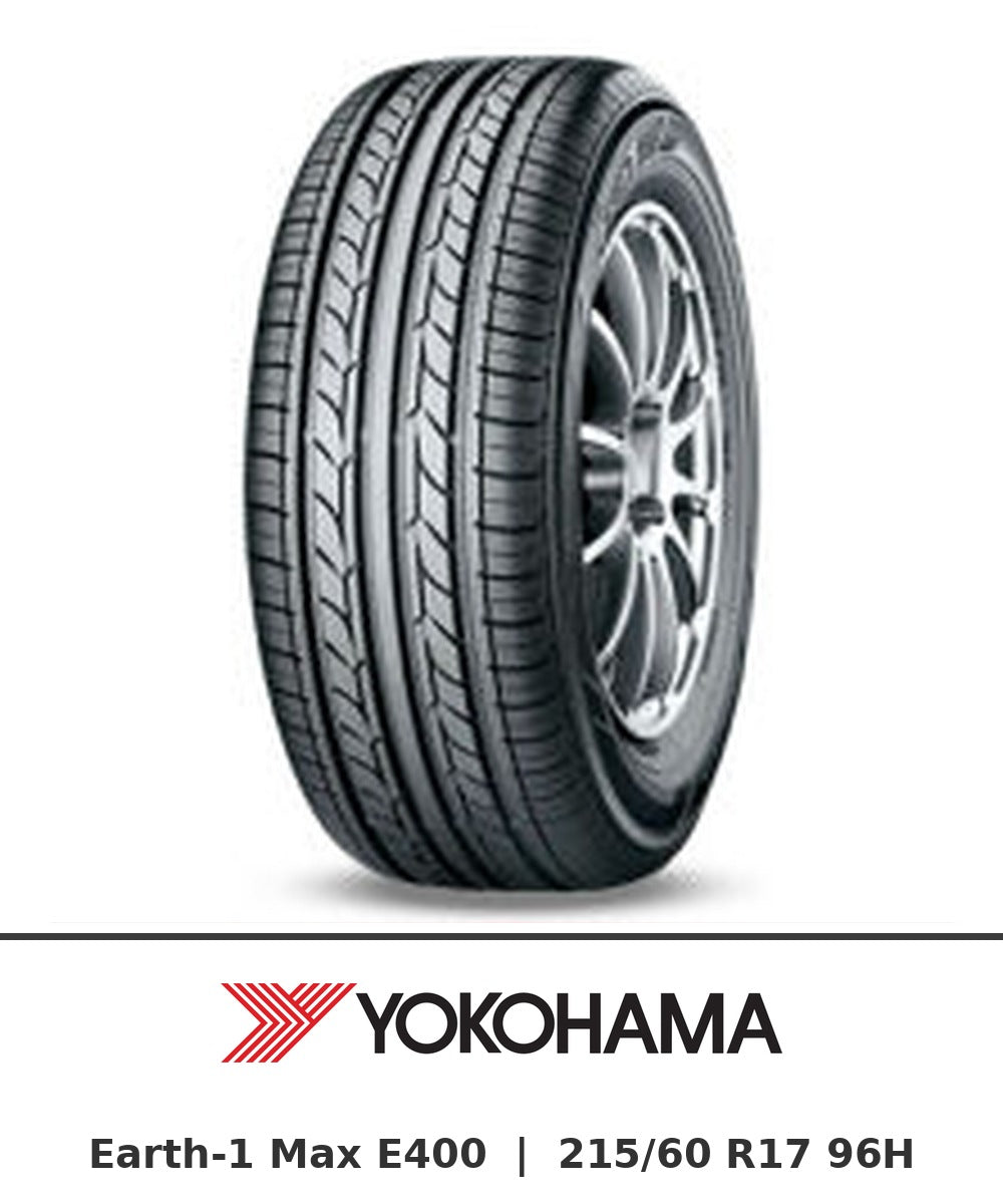 Yokohama Earth-1 Max E400 215/60 R17 96H tyre with brand logo