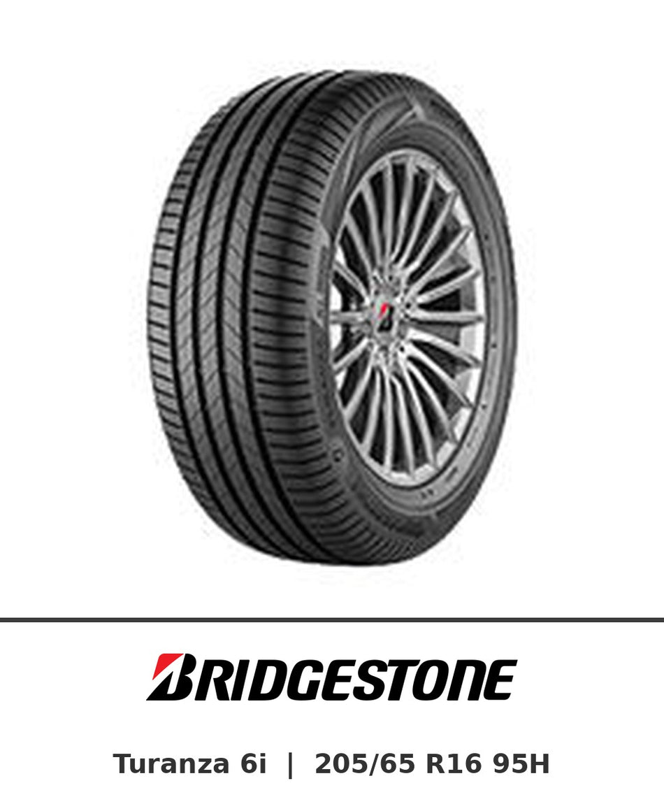 Bridgestone Turanza 6i 205/65 R16 95H tyre with brand logo