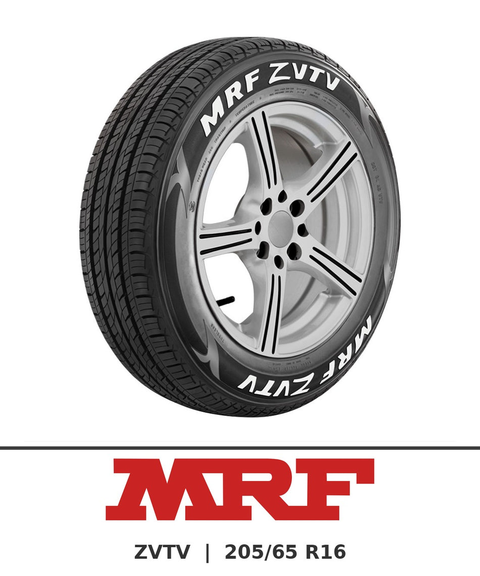 MRF ZVTV 205/65 R16 tyre with brand logo