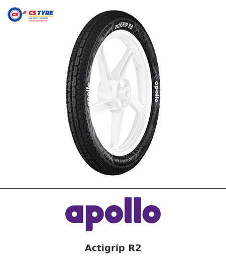 Apollo Actigrip R2 80/100-18 bike tyre with brand logo
