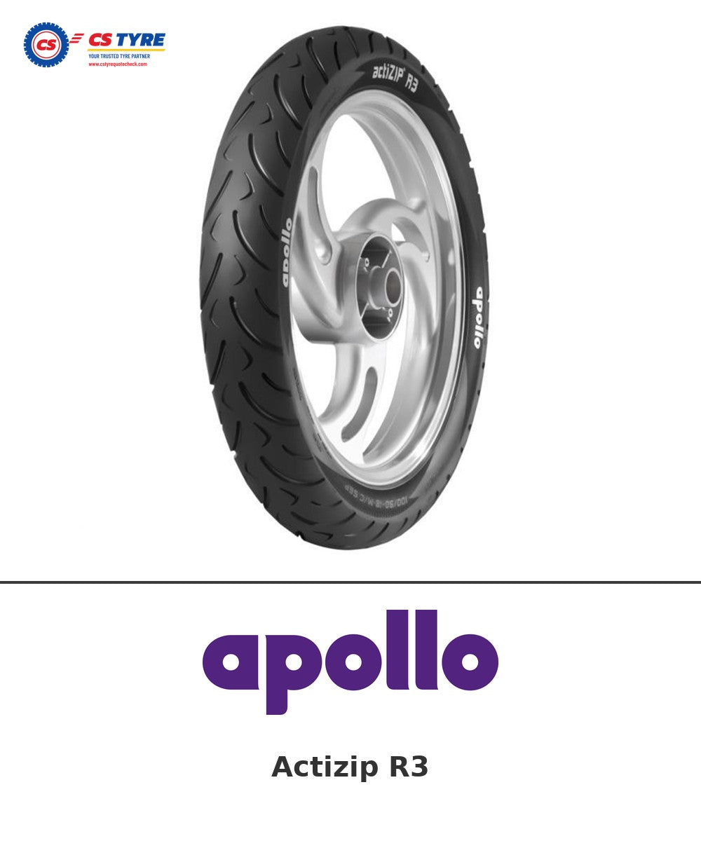 Apollo Actizip R3 110/80-17 bike tyre with brand logo