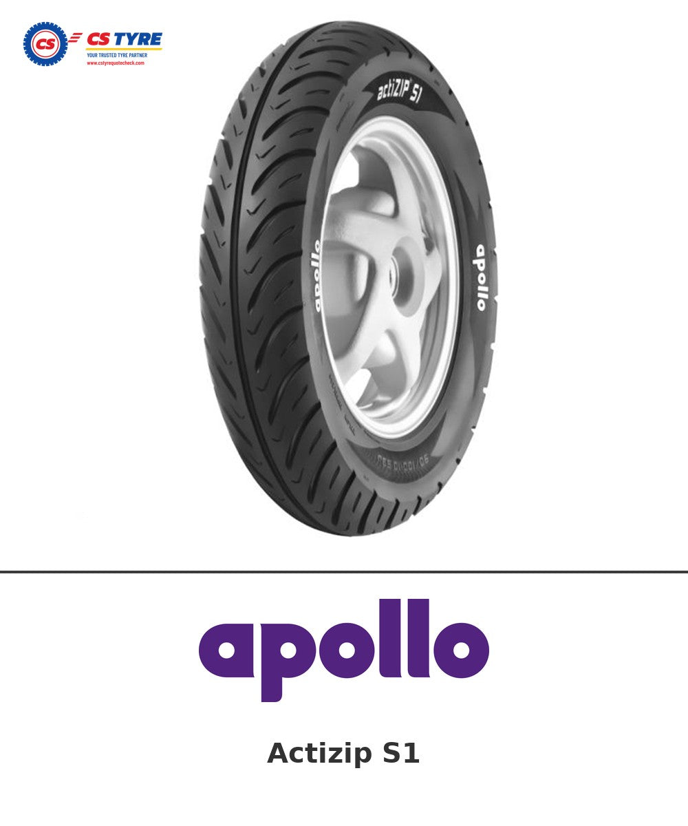 Apollo Actizip S1 90/100-10 bike tyre with brand logo