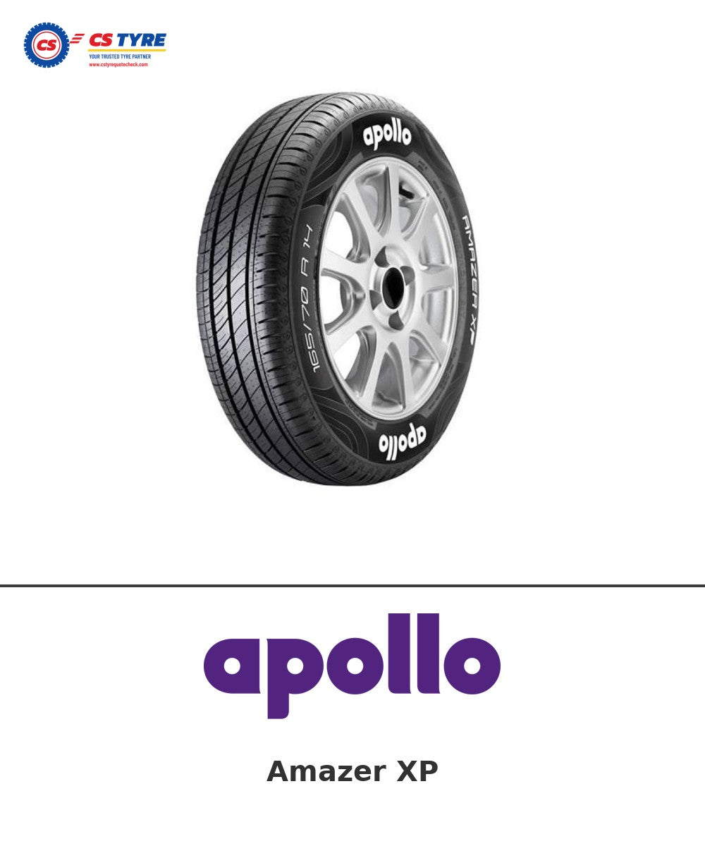 Apollo Amazer XP 165/70 R14 tyre with brand logo