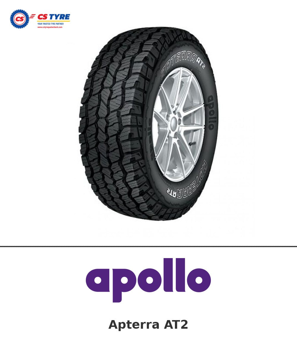 Apollo Apterra AT2 245/70 R16 111T tyre with brand logo