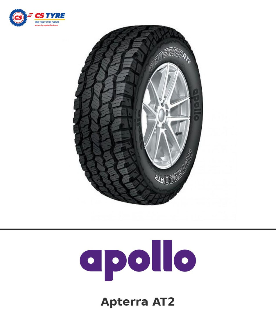 Apollo Apterra AT2 245/70 R16 111T tyre with brand logo