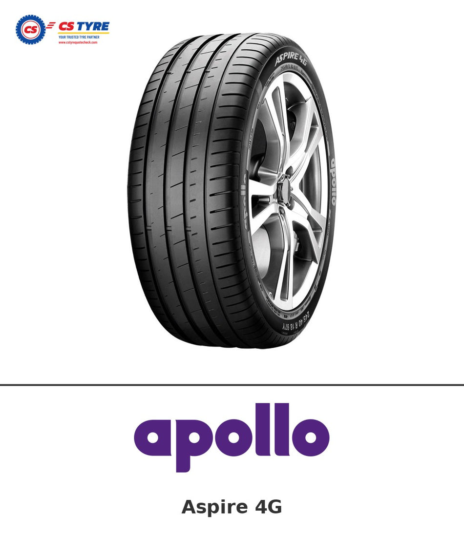 Apollo Aspire 4G 245/45 R18 tyre with brand logo