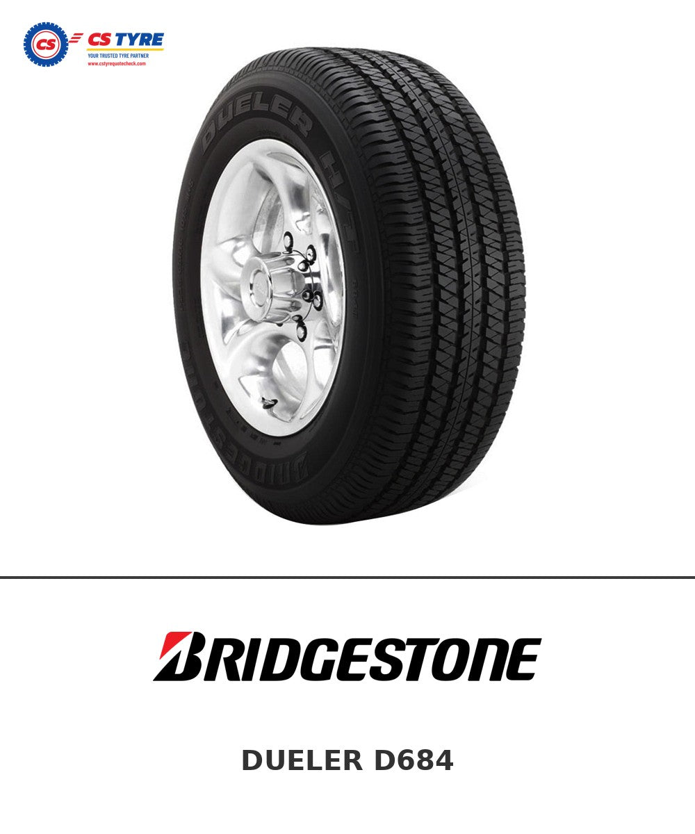 Bridgestone DUELER D684 265/60 R18 110T tyre with brand logo