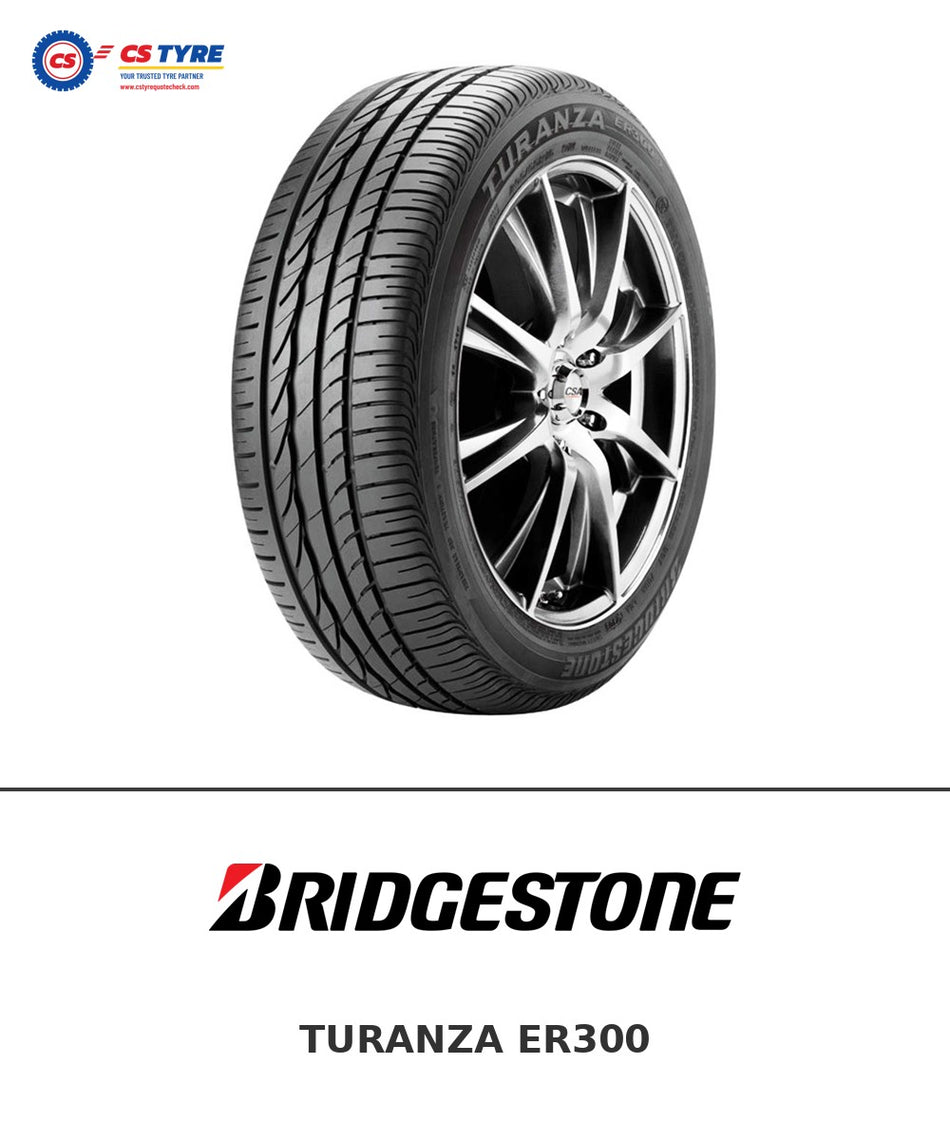 Bridgestone TURANZA ER300 185/60 R15 84H tyre with brand logo