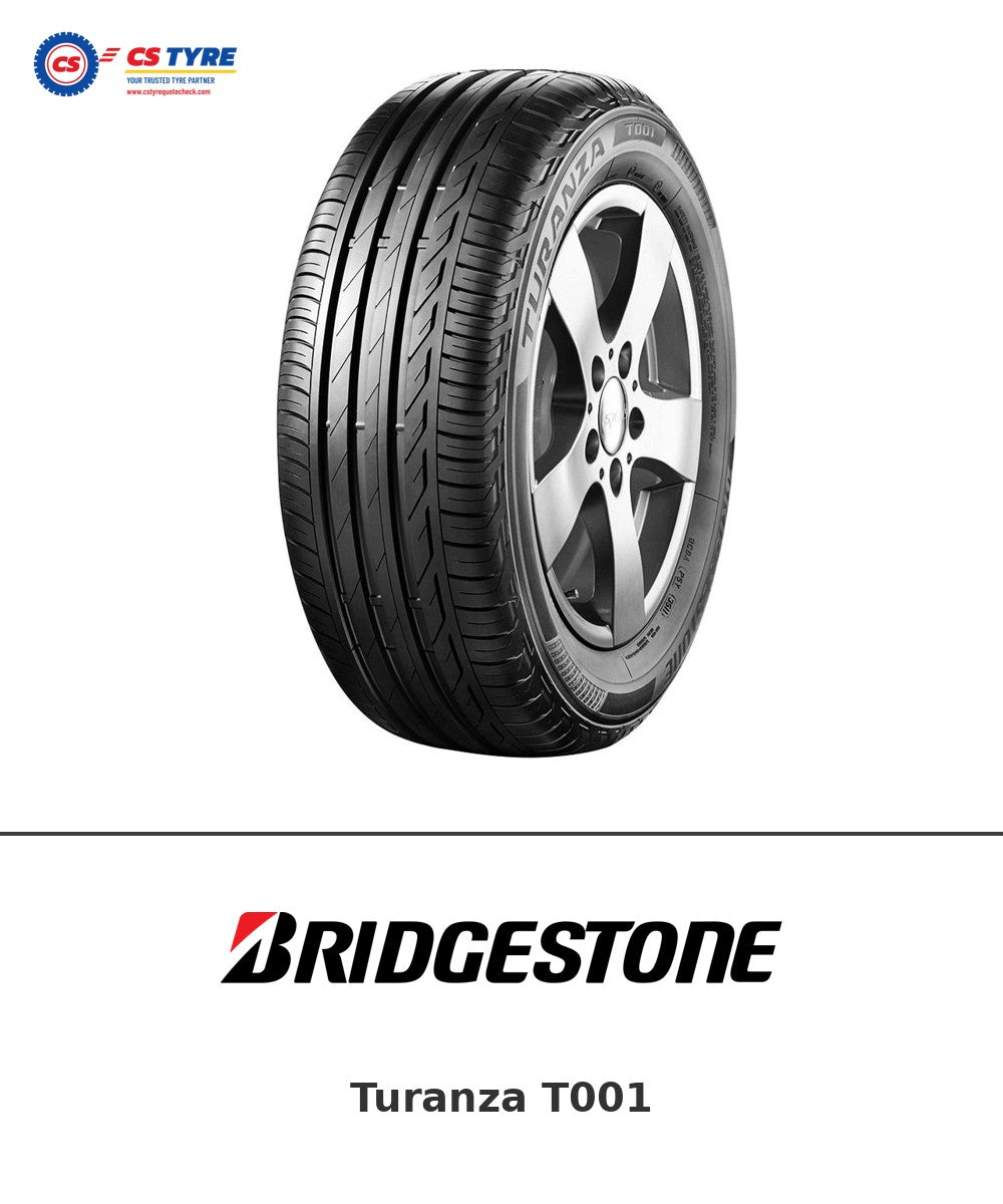 Bridgestone Turanza T001 195/60 R16 89H tyre with brand logo