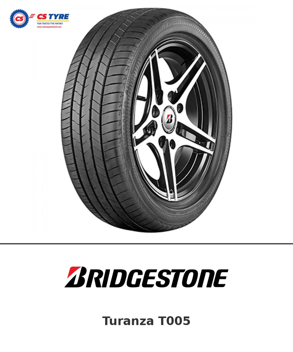 Bridgestone Turanza T005 225/55 R17 97W tyre with brand logo