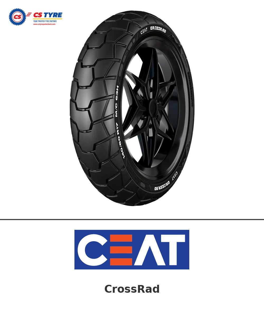 CEAT CrossRad 150/70-17 bike tyre with brand logo