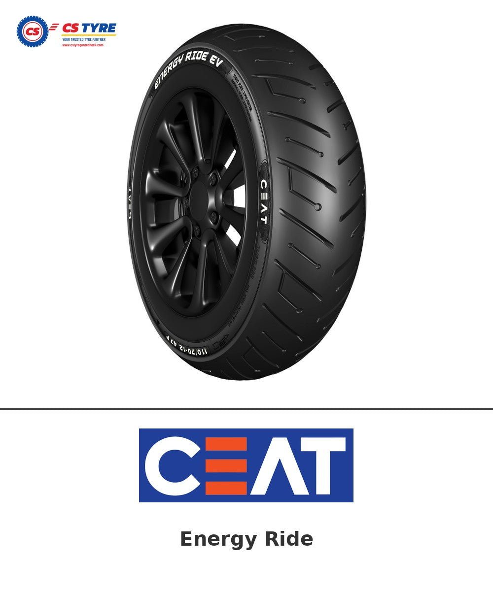 CEAT Energy Ride 110/70-12 bike tyre with brand logo