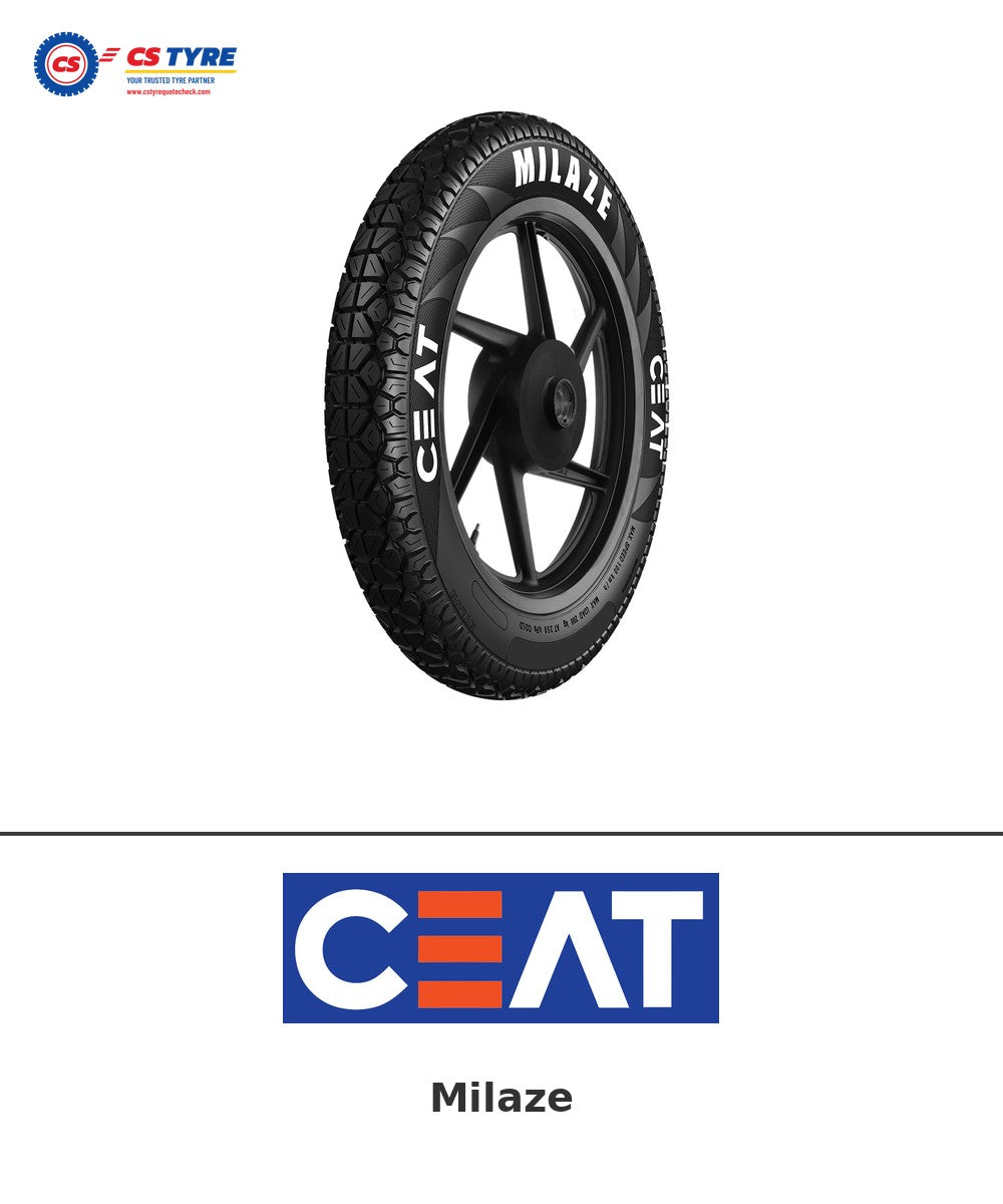 CEAT Milaze 2.75-18 bike tyre with brand logo