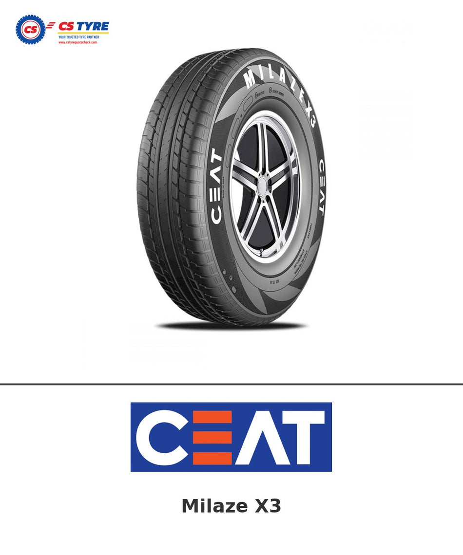 CEAT Milaze X3 175/65 R14 82T tyre with brand logo