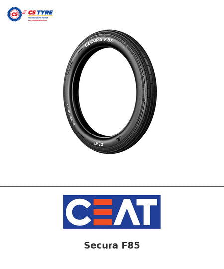 CEAT Secura F85 2.75-17 bike tyre with brand logo