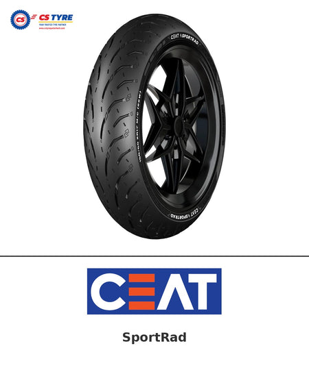 CEAT SportRad 140/60-17 bike tyre with brand logo