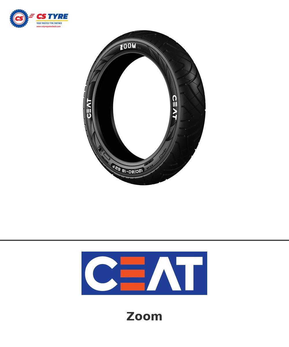 CEAT Zoom 90/90-17 bike tyre with brand logo