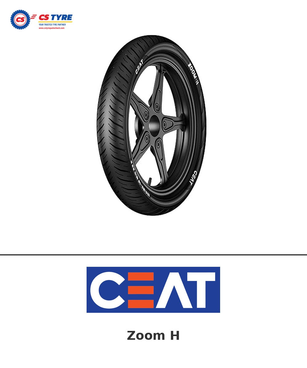 CEAT Zoom H 100/80-18 bike tyre with brand logo