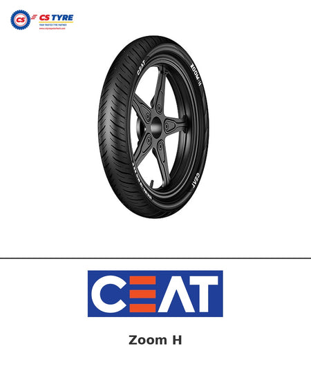 CEAT Zoom H 80/100-18 bike tyre with brand logo