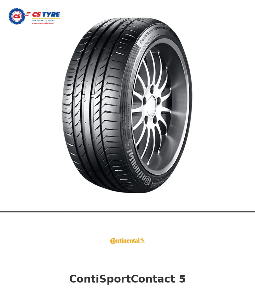 Continental ContiSportContact 5 275/40 R19 101Y tyre with brand logo