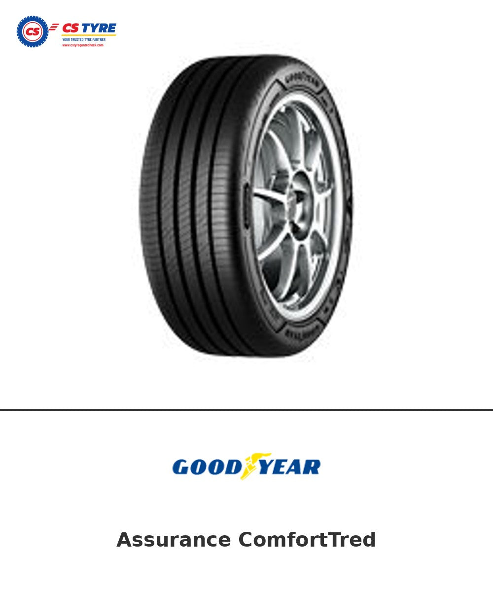 Goodyear Assurance ComfortTred 245/45 R18 tyre with brand logo