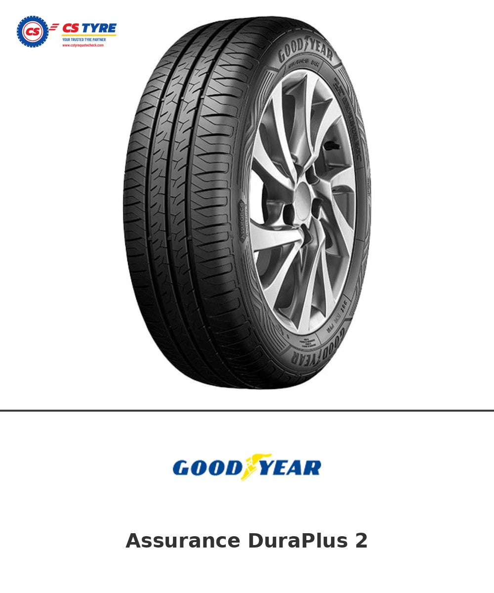 Goodyear Assurance DuraPlus 2 155/80 R13 79T tyre with brand logo