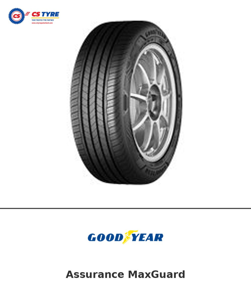 Goodyear Assurance MaxGuard 205/60 R16 tyre with brand logo