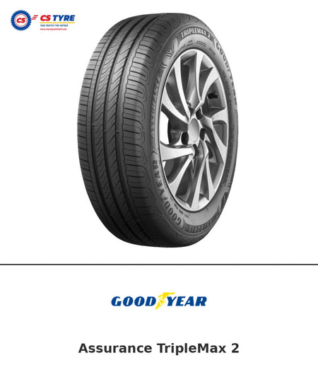 Goodyear Assurance TripleMax 2 185/55 R16 tyre with brand logo