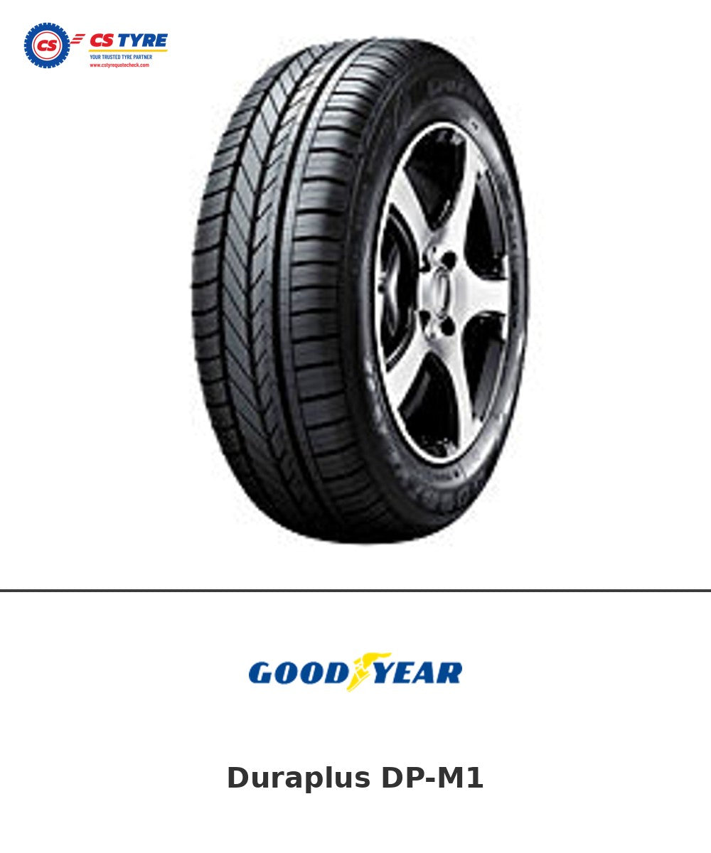 Goodyear Duraplus DP-M1 165/70 R14 81S tyre with brand logo