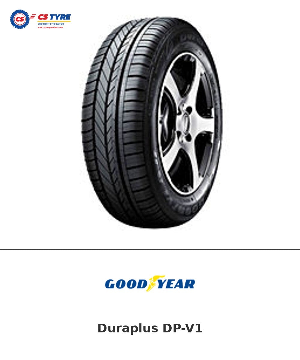 Goodyear Duraplus DP-V1 185/60 R15 84T tyre with brand logo