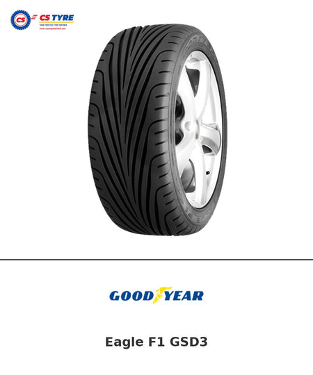 Goodyear Eagle F1 GSD3 195/65 R15 91V tyre with brand logo