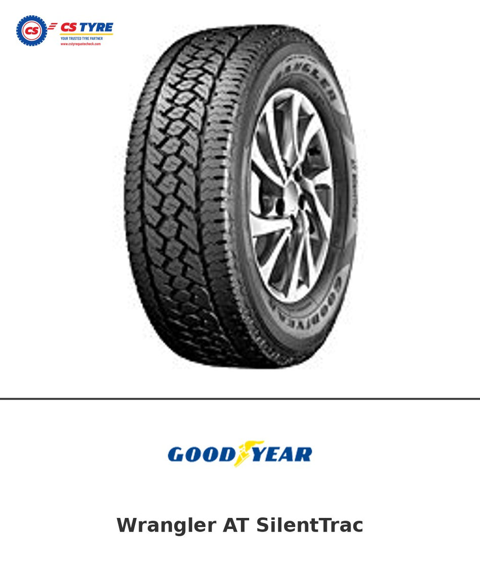 Goodyear Wrangler AT SilentTrac 245/70 R16 111T tyre with brand logo