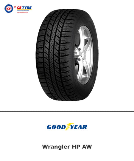 Goodyear Wrangler HP AW 255/55 R19 111V tyre with brand logo