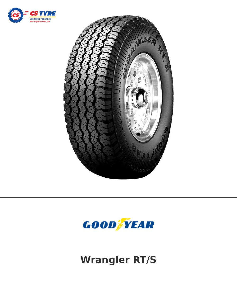 Goodyear Wrangler RT/S 215/75 R15 100S tyre with brand logo