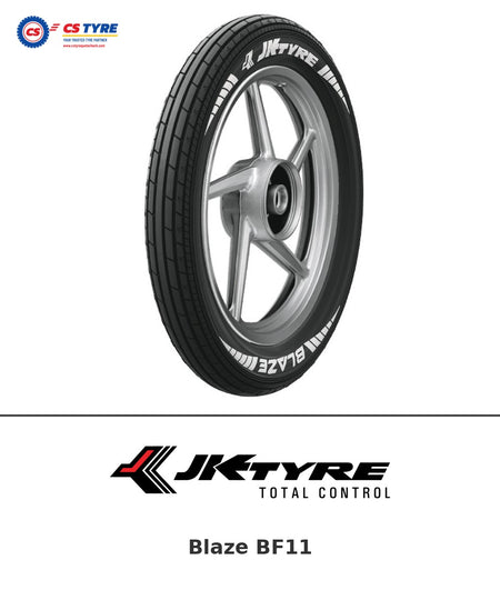 JK Blaze BF11 2.75-17 bike tyre with brand logo