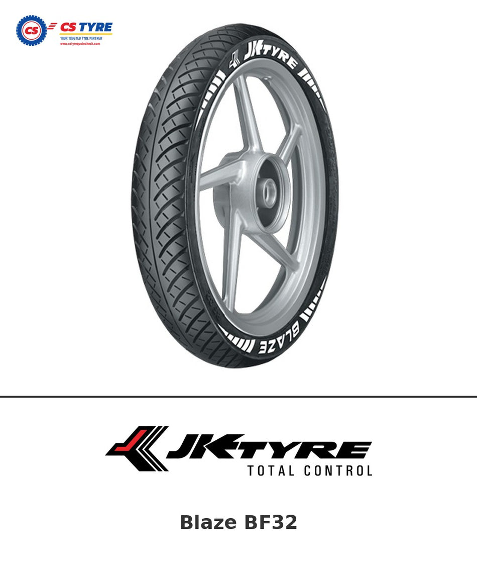 JK Blaze BF32 90/90-17 bike tyre with brand logo