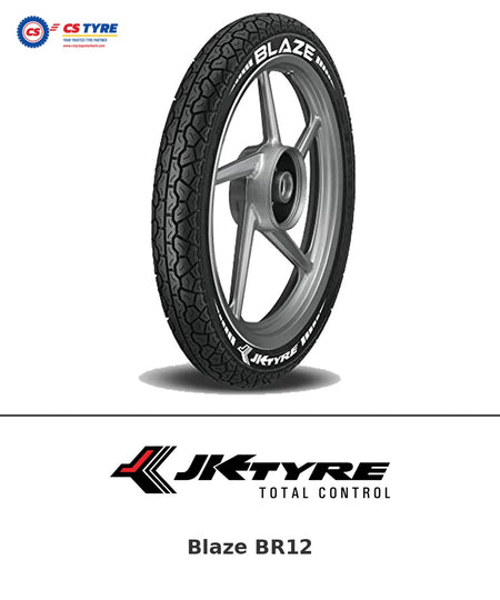 JK Blaze BR12 2.75-17 bike tyre with brand logo