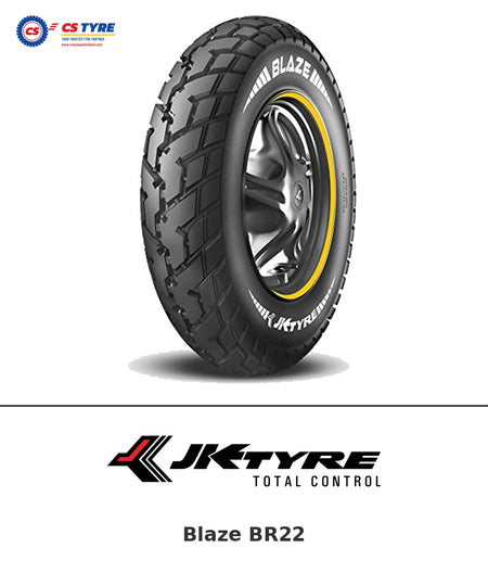 JK Blaze BR22 3.00-17 bike tyre with brand logo